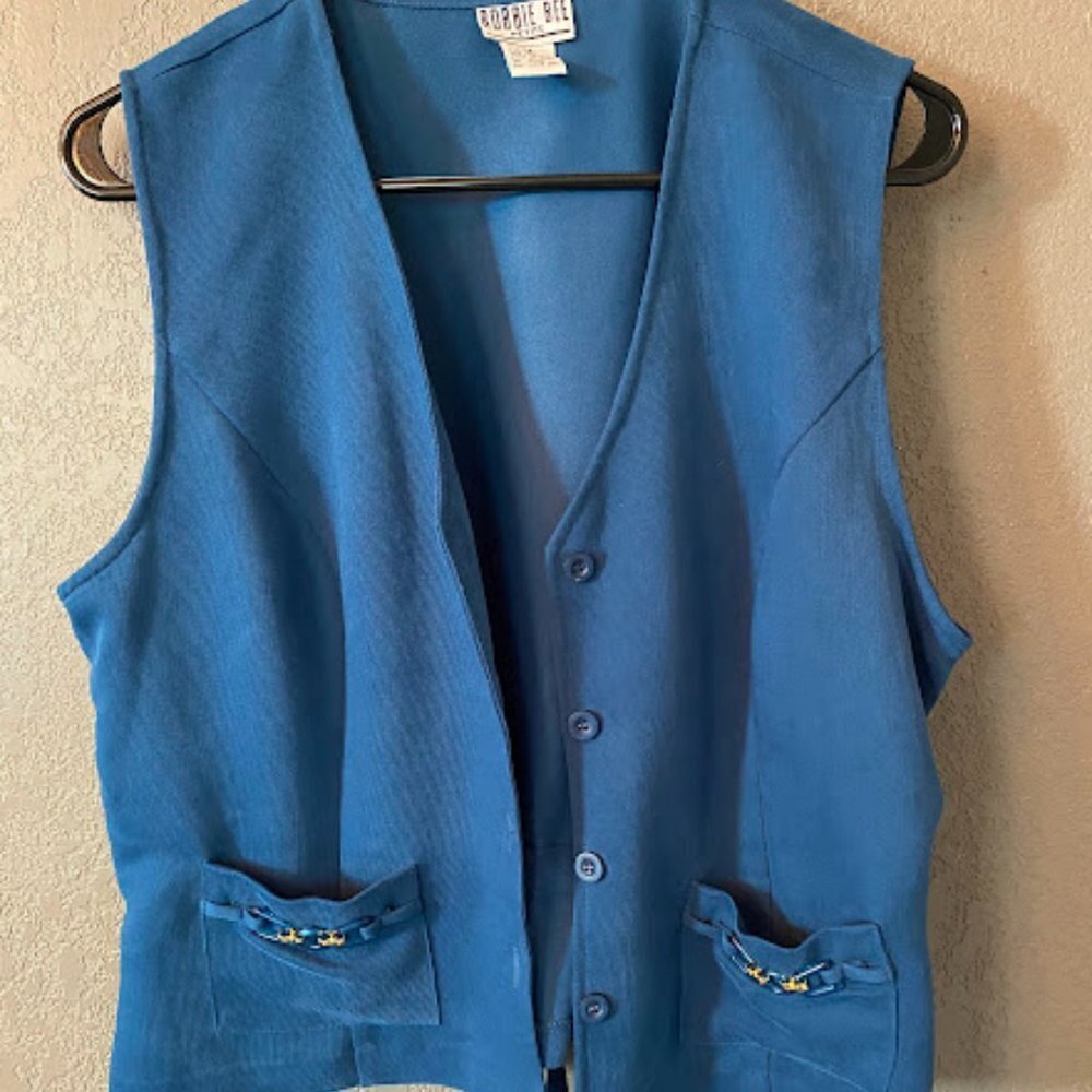 Blue Y2k Vest